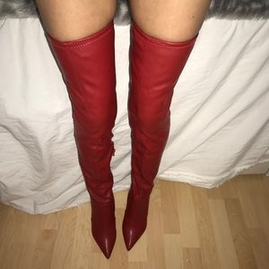 river island thigh high boots